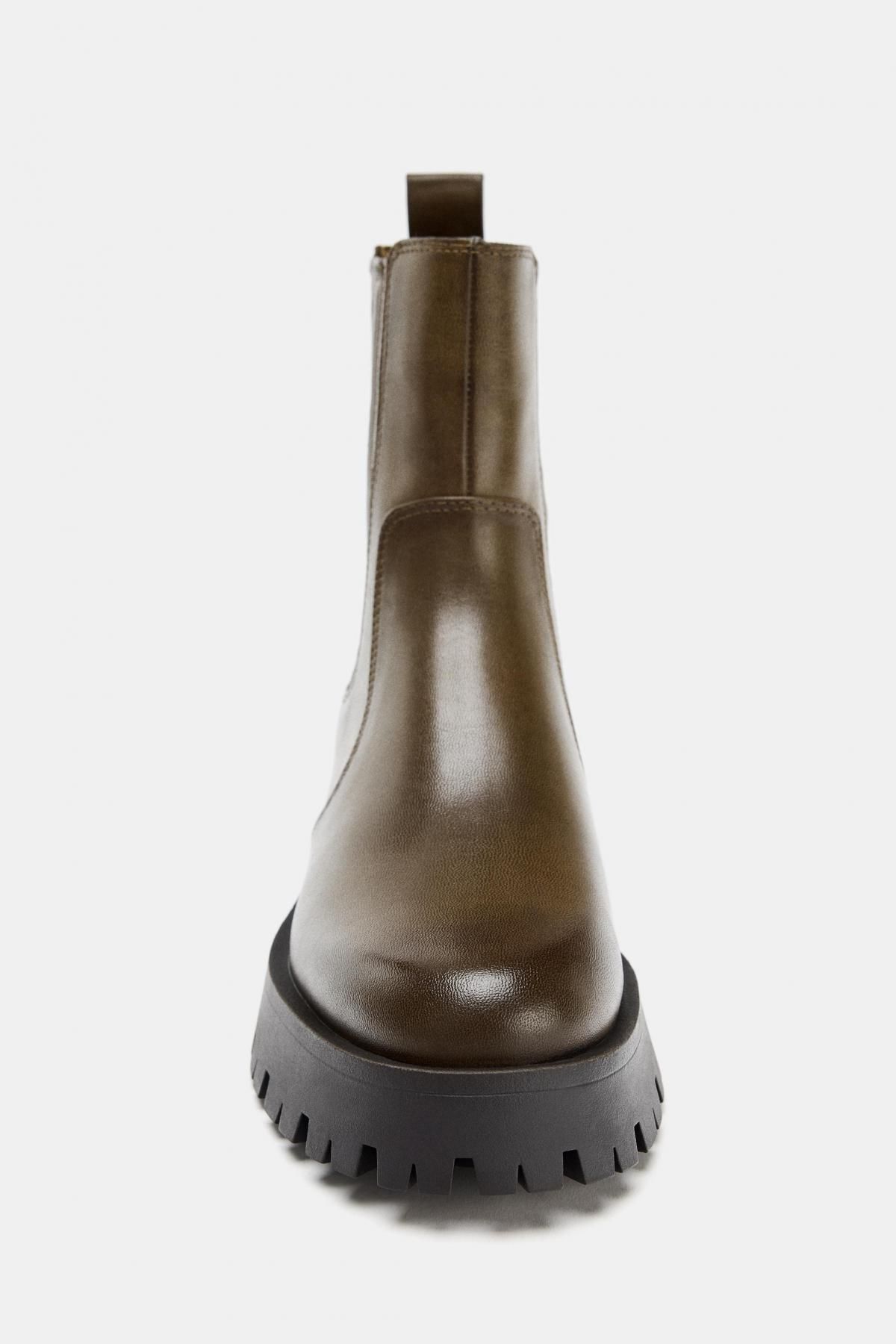 자라 청키솔 빈티지 앵클부츠 2155/710 KHAKI GREEN - 상세 이미지 4
