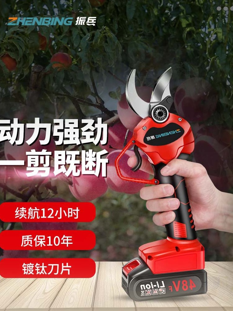 충전식 전동가위 정원 원예 함석 충전 전정 조경 원예용 가지치기 - 상세 이미지 3