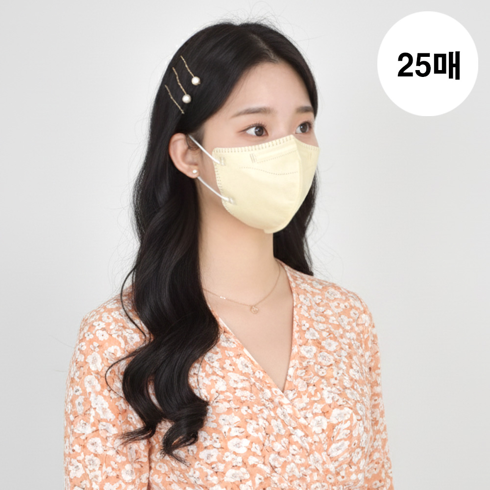 메디케이알 데일리핏 새부리형 KF94 대형 25매 컬러 황사마스크