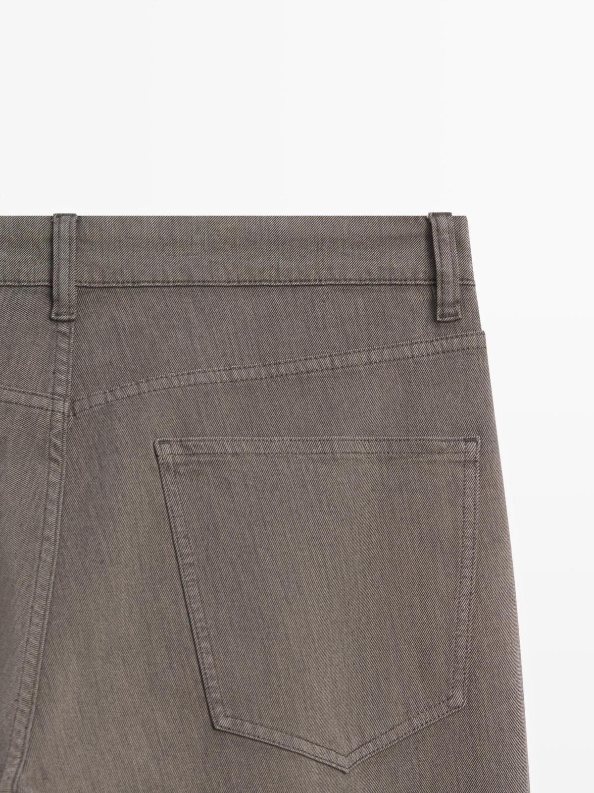 마시모두띠 테이퍼드핏 데님 청바지 0450/115 GREYISH GREEN - 상세 이미지 5