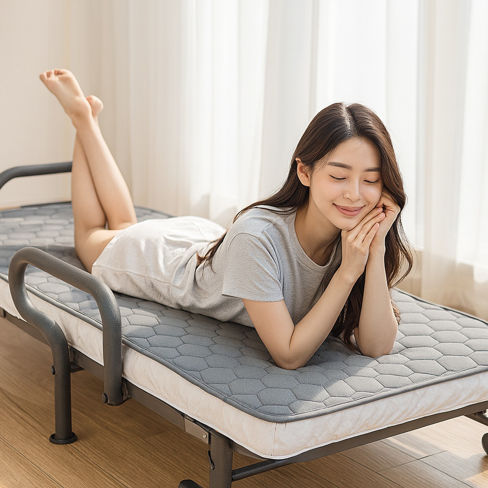 3H 한일온열기 탄소매트 전기매트 온열매트 전자파없는 전기장판 캠핑 침대 1인용 싱글 써클