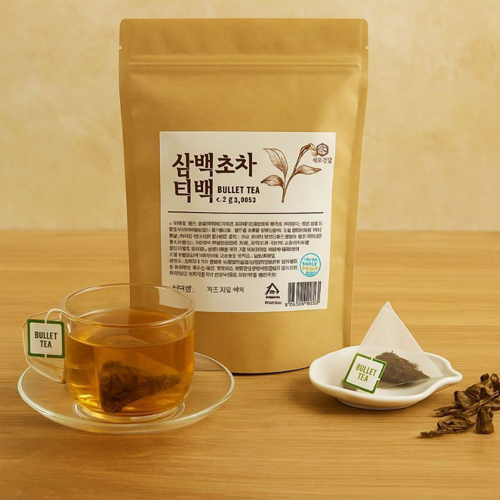 국산 차 삼백초tea 삼각 티백 차 카페인없는 물대신마시는 건강차 삼백초 100개입 추출물 - 상세 이미지 3