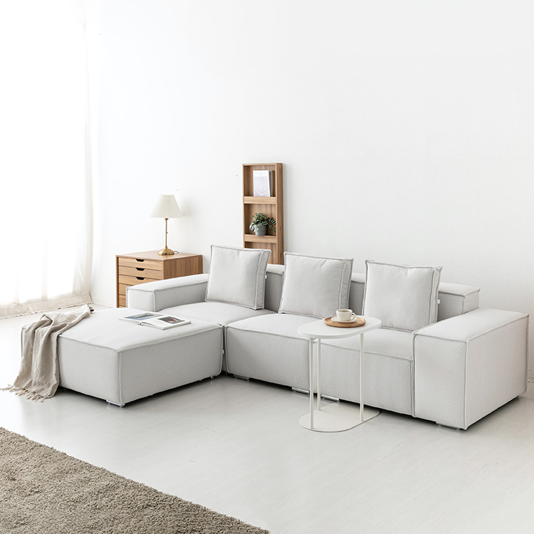 니스코 4인 패브릭 소파 B304 코모도 아이보리 5152.3197, 4인용