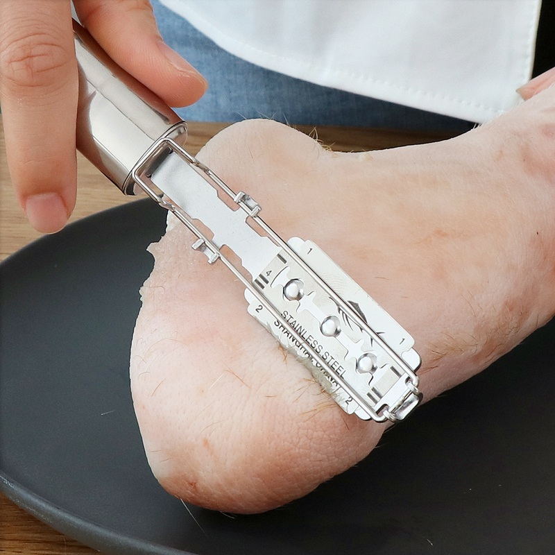 돼지 털 면도기 고기 비계 장비 축산물 잔털 제거 스텐 면도칼 주방용 위생 식육 수동 도구 - 상세 이미지 3
