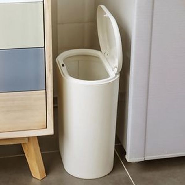 원터치 슬림 틈새 휴지통 쓰레기통 10L - 상품 이미지