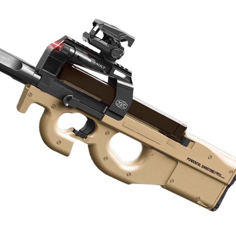 P90 수정탄 전동건 소프트건 젤리탄 자동 벡터 기관총 소총 대형 그린-P90 총알 2팩 - 상세 이미지 2