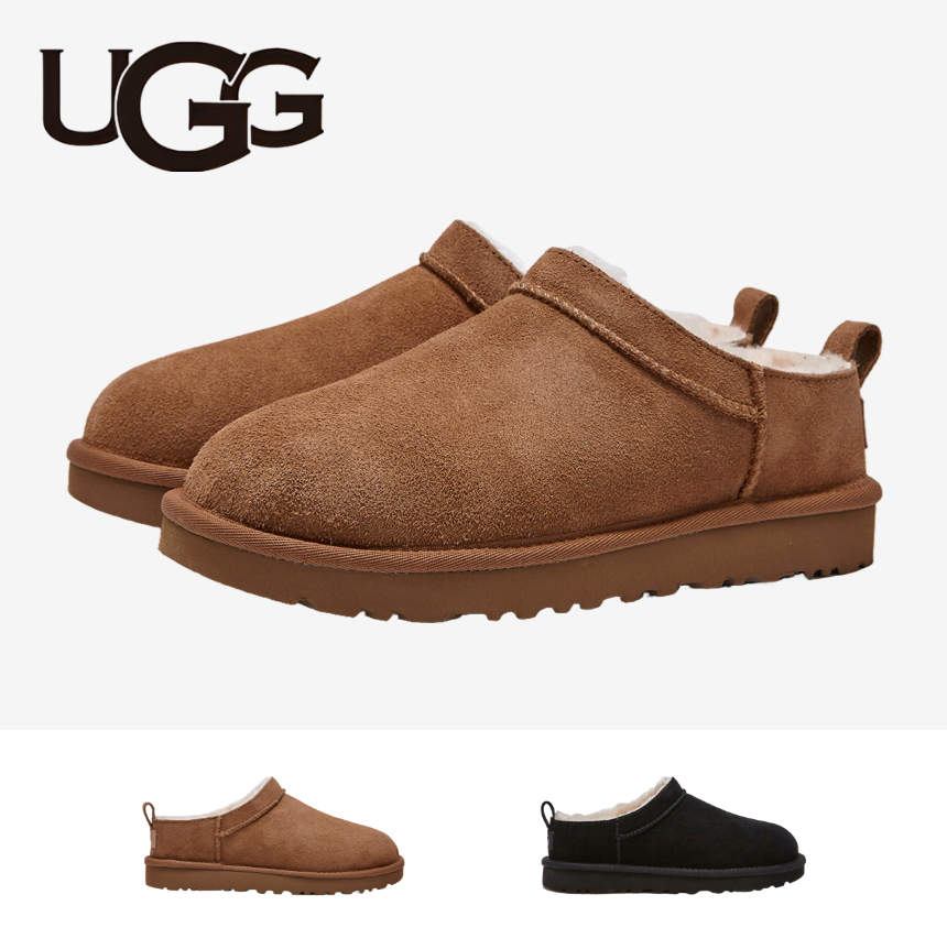 어그 클래식 마이크로 부츠 체스넛 블랙 여성 어그부츠 털신 UGG 미국 - 상품 이미지