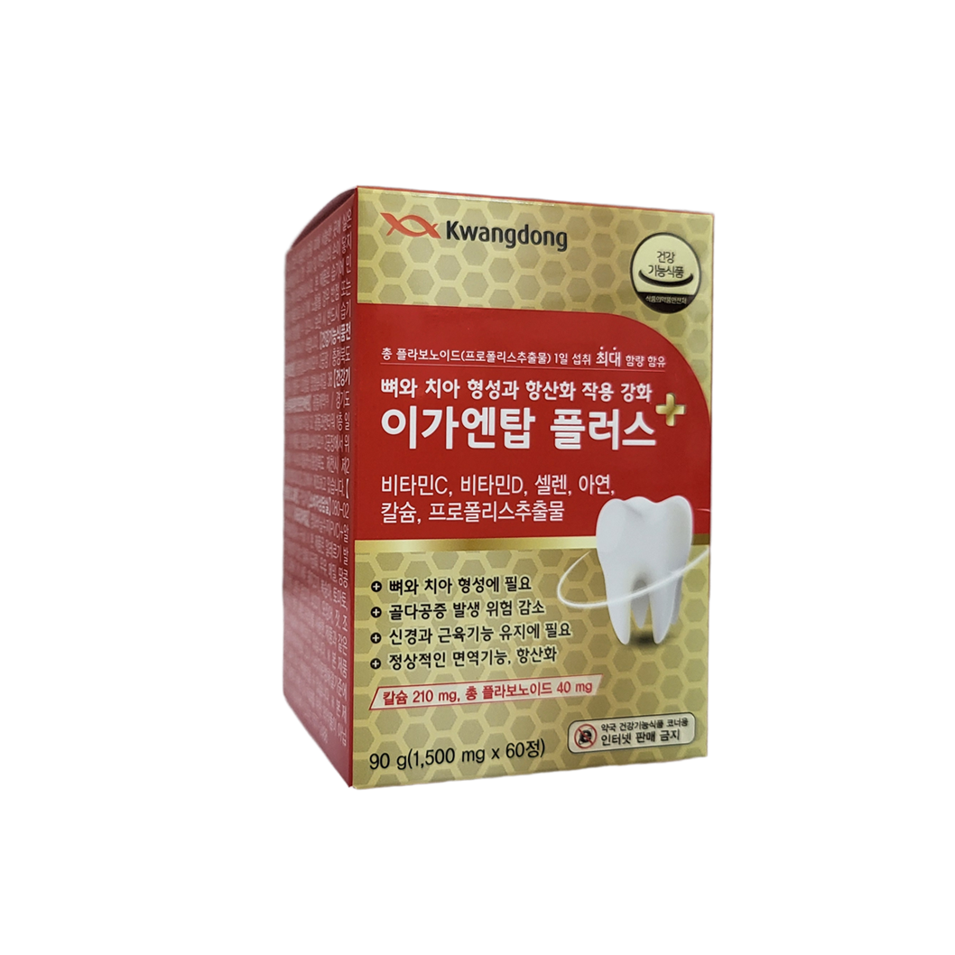 광동 이가엔탑 플러스 60정 치아 영양제+칫솔 잇몸에 좋은 치 약 프로폴리스 - 상세 이미지 2