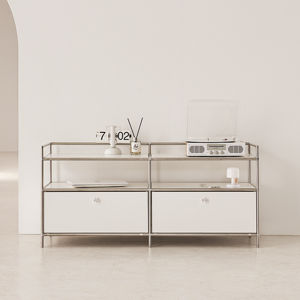 세라썸 미드센츄리 모듈거실장 낮은 안방 TV장식장 티비다이