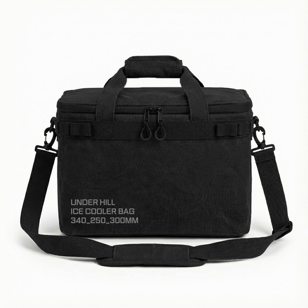언더힐 보냉백 보냉가방 쿨러백 소프트쿨러 20L, 미드나이트블랙