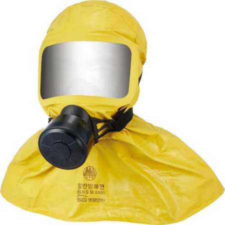SG생활안전 일반방독면-화생방마스크 SG1000HC 두건형