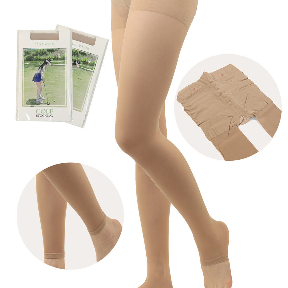 여성 골프스타킹 UV 자외선차단 레깅스 골프타이즈 30D 스킨 하이브리드