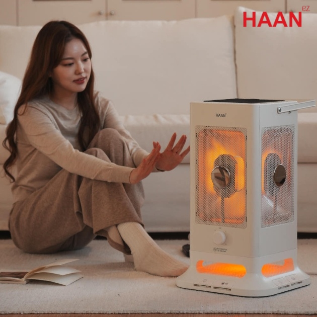 발터치 오방난로 가정용 거실난로 사무실 하이라이트히터 - 상품 이미지
