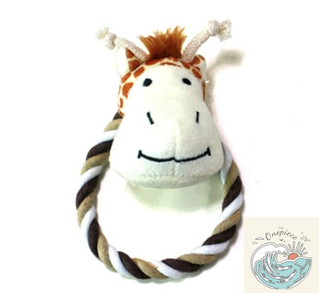 밀짚모자상단 쏘아베 사파리 치실완구 기린 분리불안훈련 반려동물 반려견 소형견 치실TOY