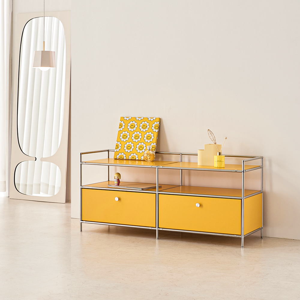 세라썸 미드센츄리 모듈거실장 낮은 안방 TV장식장 티비다이