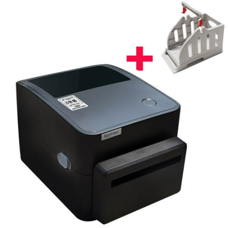 엑스프린터 라벨프린터기 XP-D4601B 자동커팅+용지거치대 택배 바코드 스티커제작 라벨기