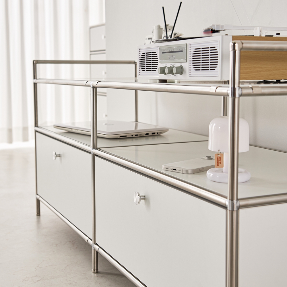 세라썸 미드센츄리 모듈거실장 낮은 안방 TV장식장 티비다이