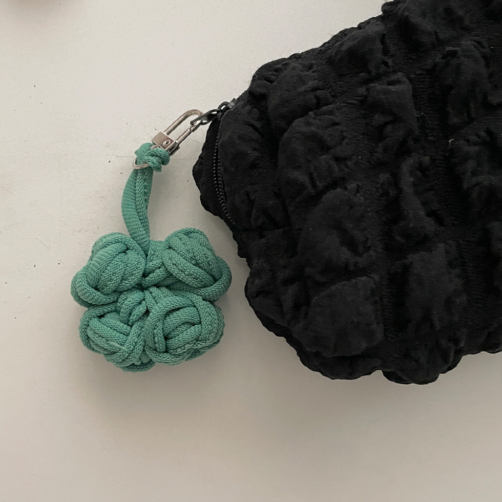 양말목 키링 DIY 업사이클링 카네이션 네잎클로버 꽃 키링 만들기 세트 부자재 키트 - 상세 이미지 4
