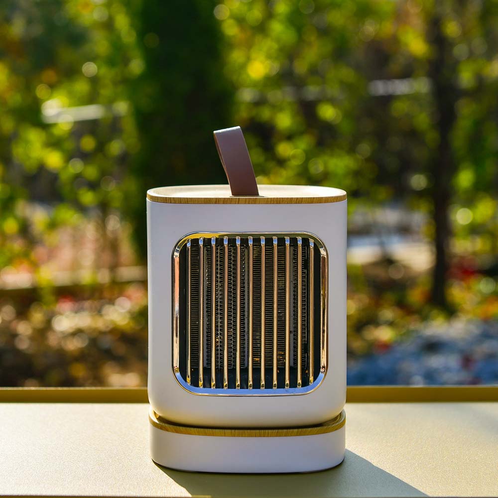 코드26 미니히터 회전히터 캠핑 온풍기 미니 발난로 사무실 가정용 전용가방포함