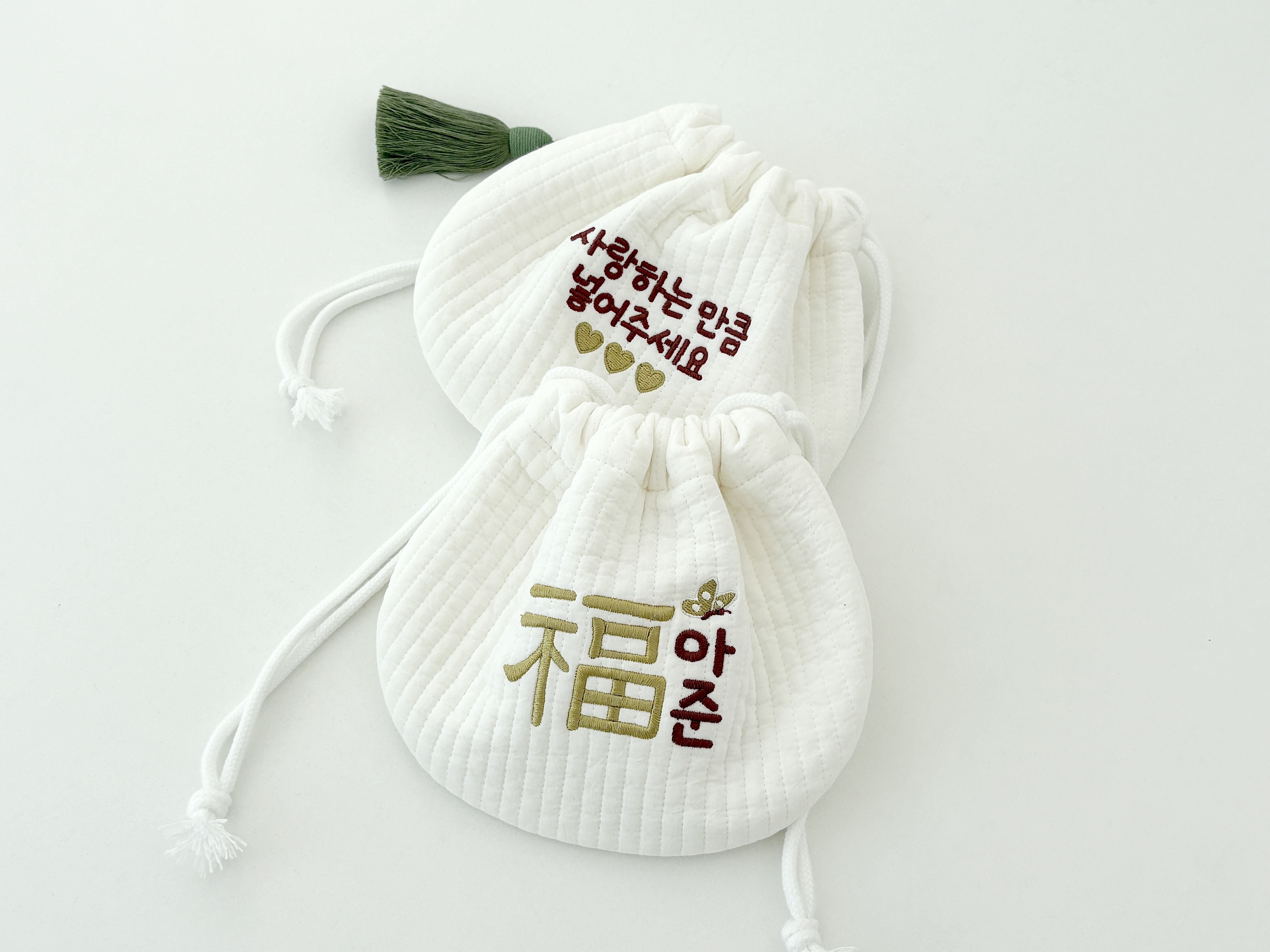 아기 복주머니 자수 가방 용돈주머니 명절 설날 추석 세뱃돈