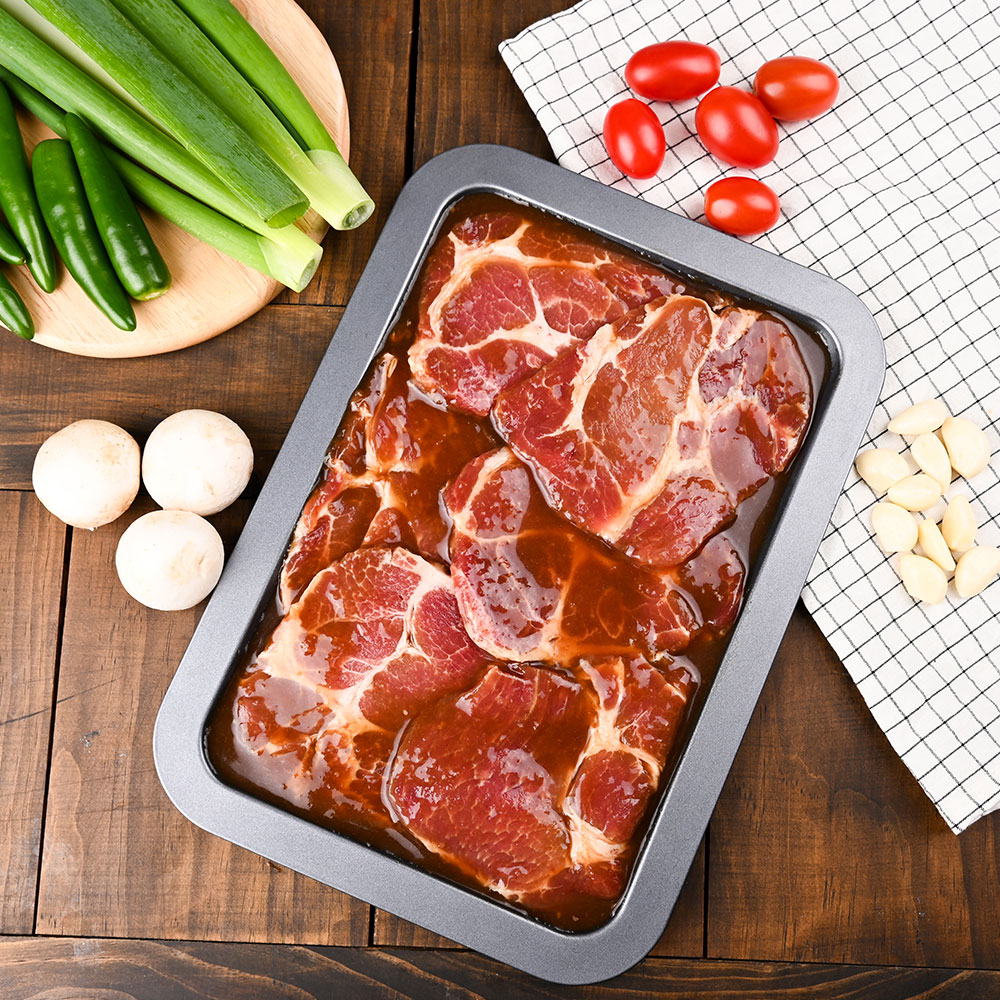 육일품 숯불양념 돼지목살구이800g 돼지갈비맛 - 상품 이미지