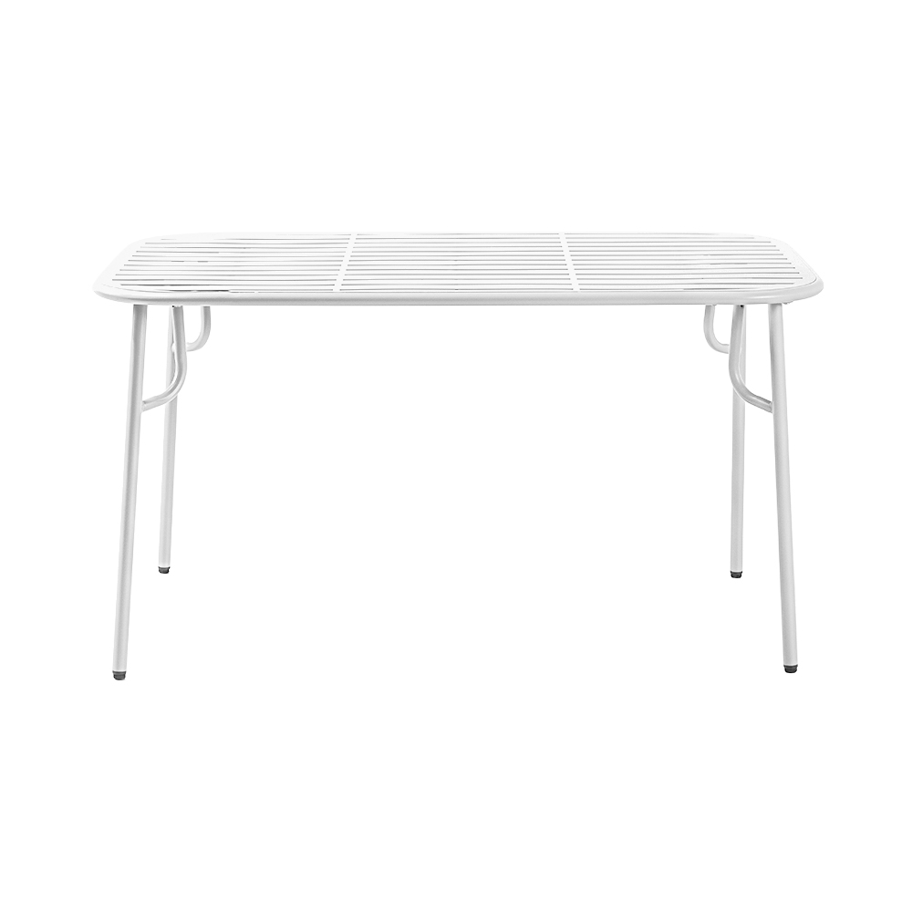 링컨 철제 사각 야외테이블 카페 테라스 1400x800mm, 화이트 - 상품 이미지