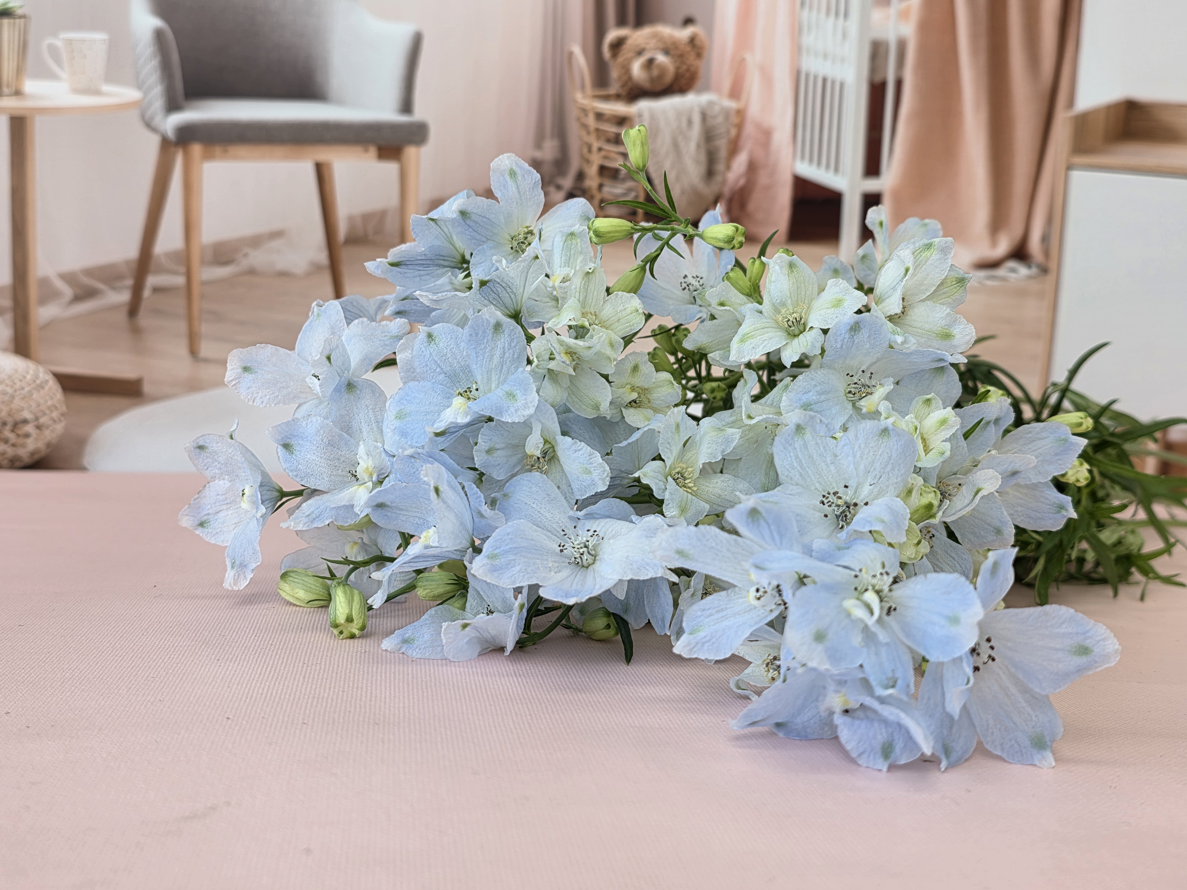 유스풀몰 미니델피늄 한다발 꽃 생화 택배 꽃배달 싼곳 이미지 2