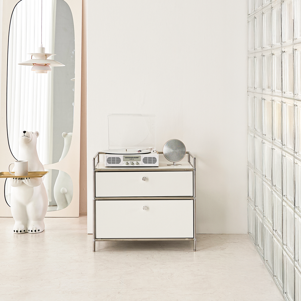 세라썸 모듈 미드센츄리 수납장 낮은 안방 침대옆 거실 수납장