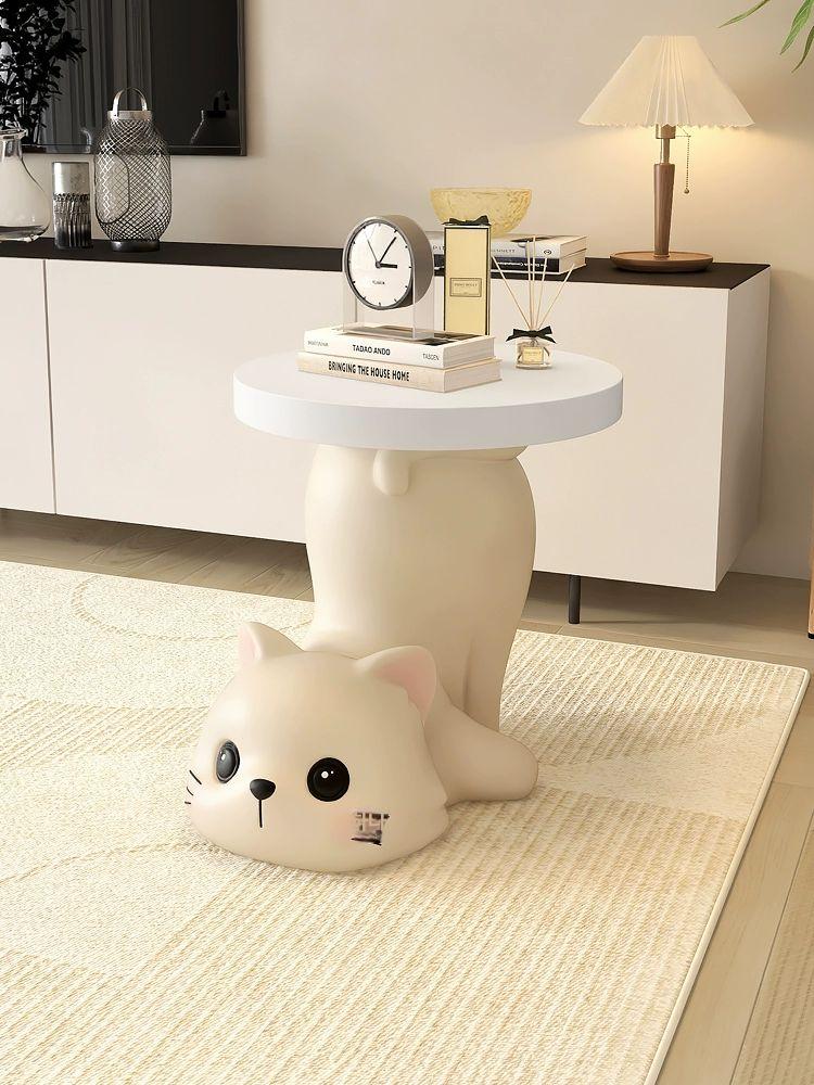 고양이 소파 옆 장식품 거실 인테리어 집들이 선물  힙업 캣 베이지 - 상세 이미지 2
