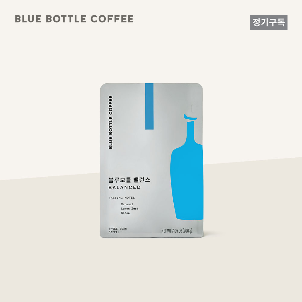[구독전용][공식] 블루보틀 커피 블렌드 밸런스 홀빈 원두 200g Blue Bottle Coffee Blend Balance - 상품 이미지