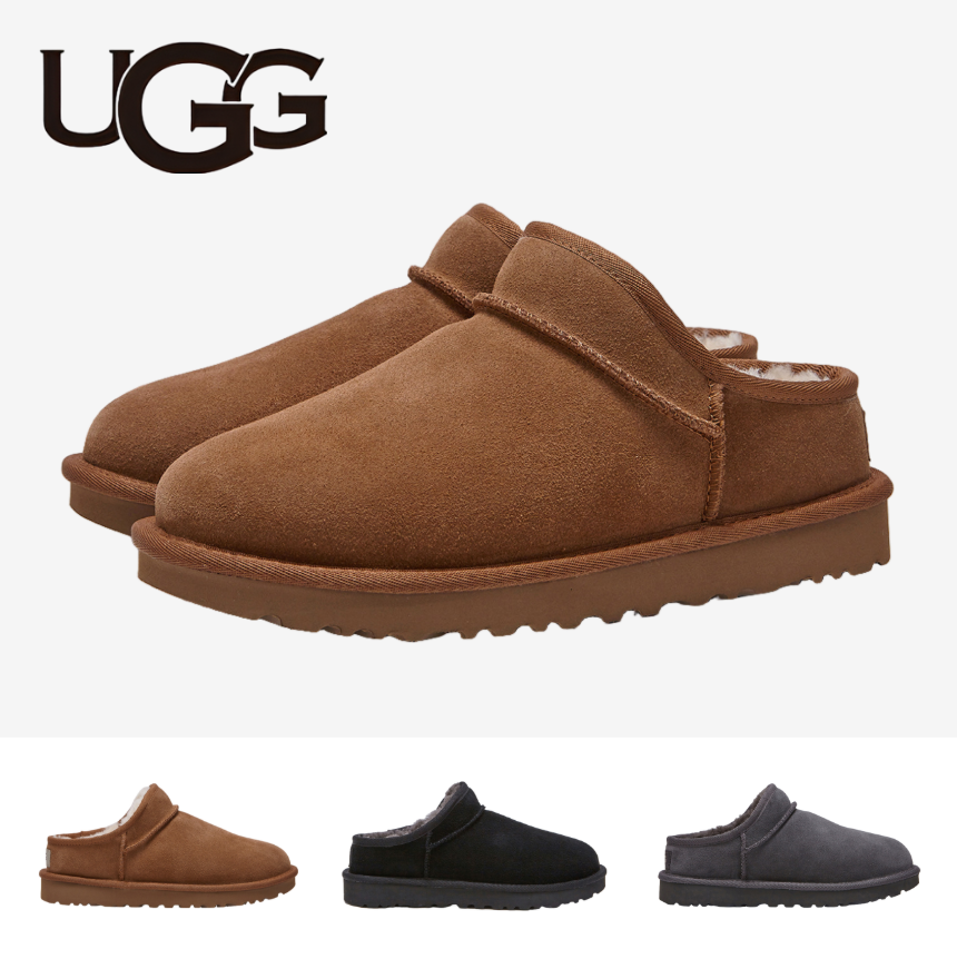 어그 클래식 슬리퍼 체스넛 블랙 그레이 여성 부츠 털신 UGG 미국 - 상품 이미지
