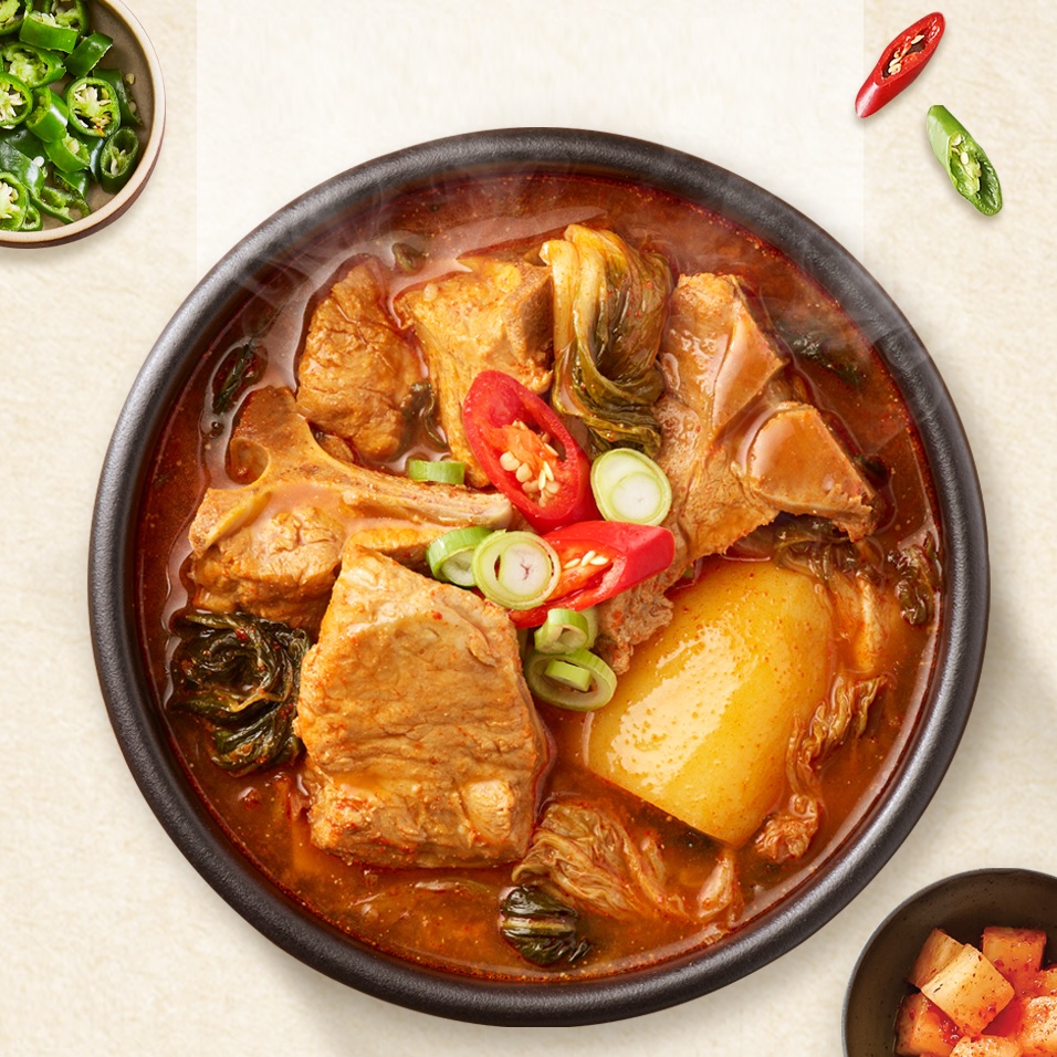 뼈다귀 해장국 감자탕 1kg 대용량 - 상품 이미지