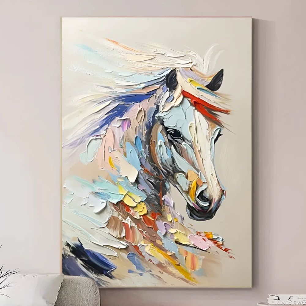 유화 말그림 풍수 인테리어 액자 성공운 재물운 거실 돈들어오는 그림 - 상세 이미지 2