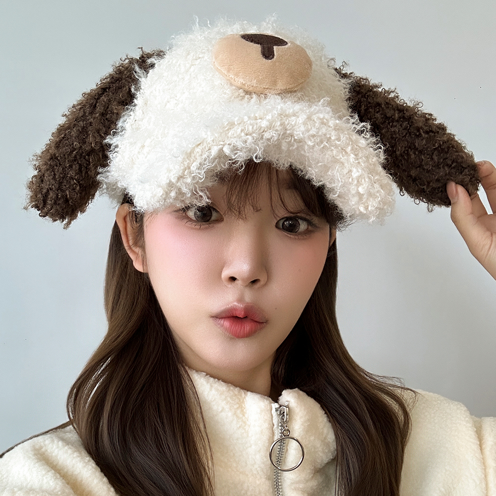 양털 도그 볼캡 겨울 털모자 스키장 보드 방한 한파 에버랜드 귀달이모자 - 상세 이미지 2