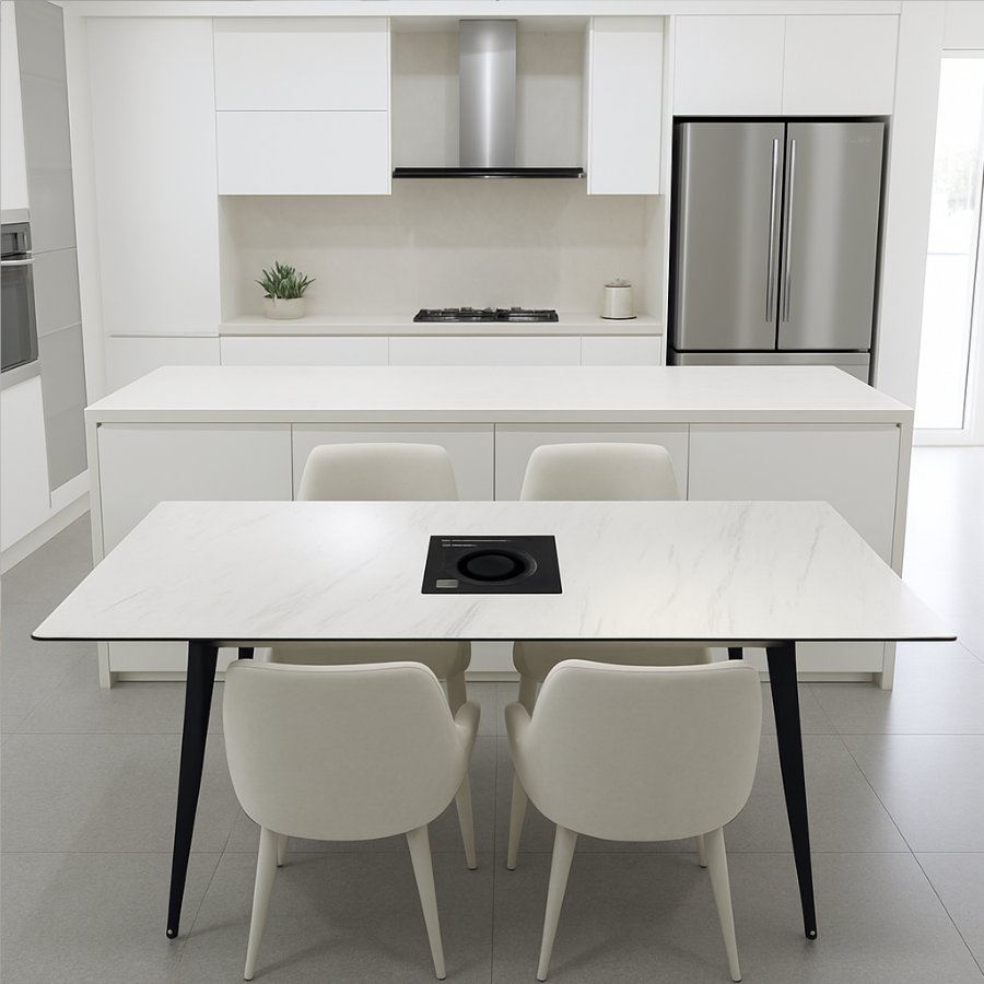 요리조리 인덕션 식탁 확장형 세라믹 4인용 6인용 테이블