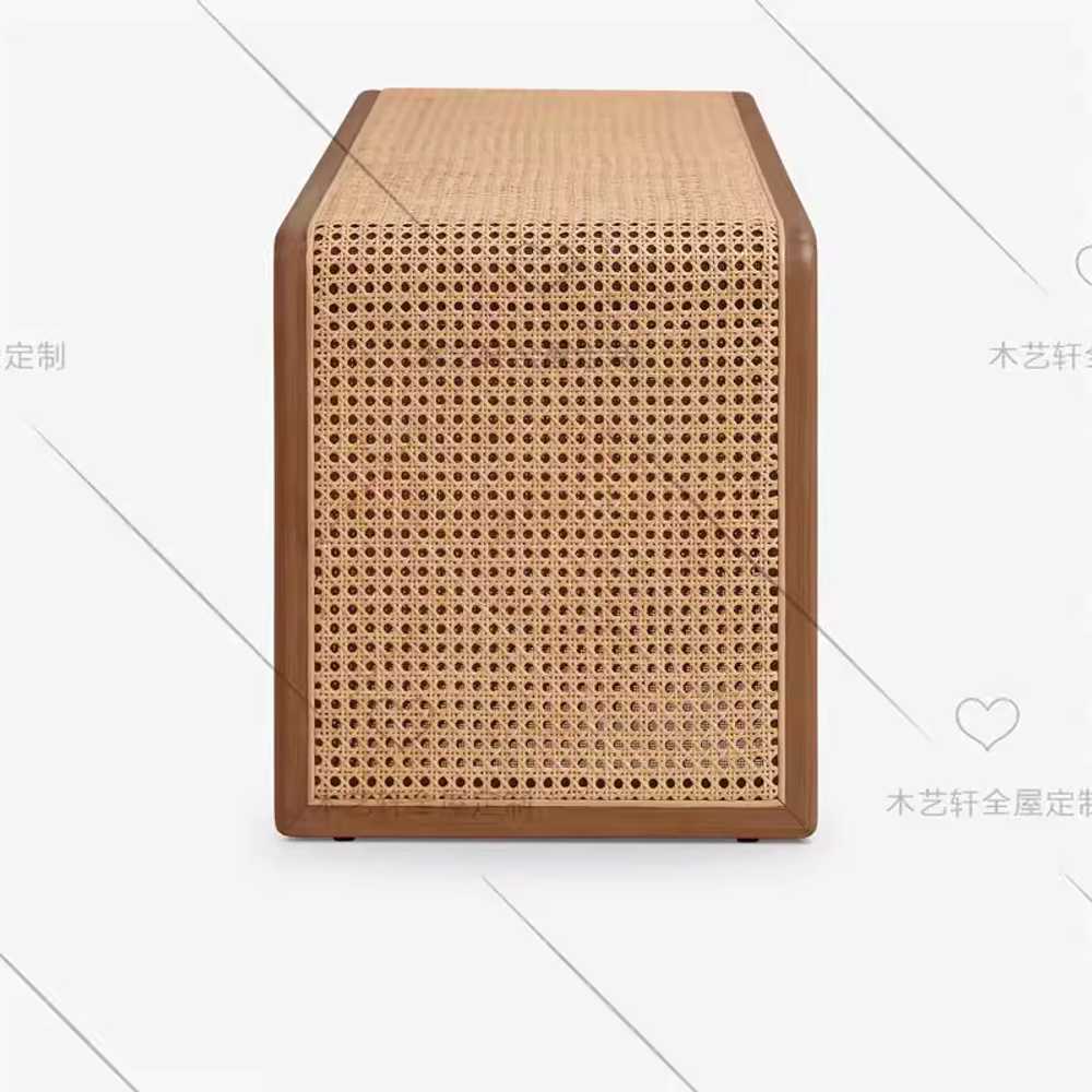 라탄벤치 원목 테이블 소파 모던 긴 위빙 주방 빈티지 100cm - 상세 이미지 4