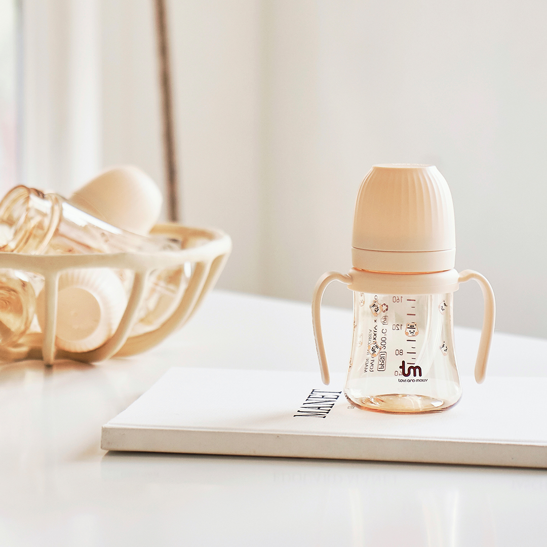 [토비앤몰리] 새지않는 아기 유아 물컵 이유식 자기주도 빨대컵 돗람이 바닐라 180ml 280ml - 상세 이미지 4