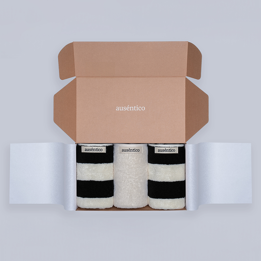 오센티코 페이스타올 선물세트 210g, 더스크샌드, 3장 - 메인 이미지