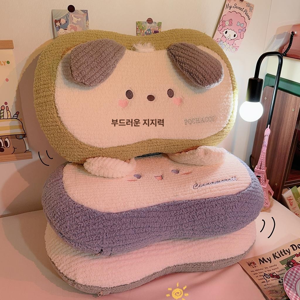 산리오 메모리폼 베개 고양이 배 목 지지 코어 쿠션 부드러운 숙면 소녀 선물 마이멜로디 52x35x12cm - 상세 이미지 3