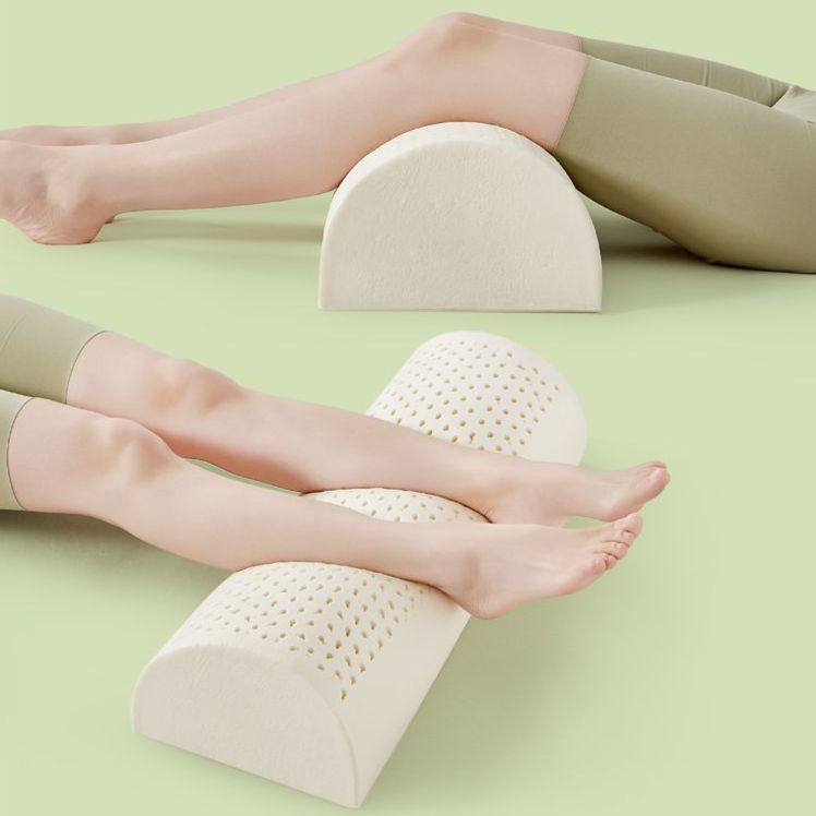 라텍스 발베개 반원형 침대 쿠션 다리쿠션 발판 다리베개 수면 - 상품 이미지