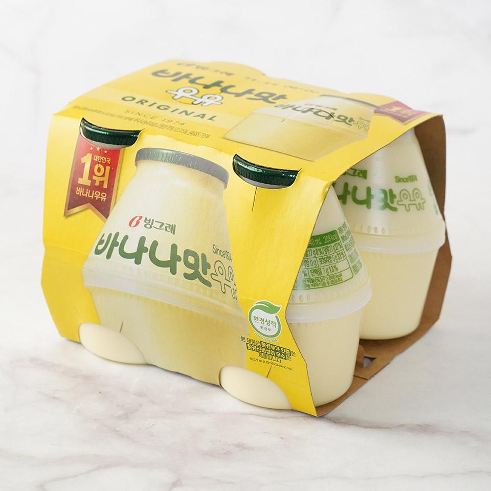 메가마트 빙그레 바나나맛 우유 240mlx4 - 상세 이미지 2