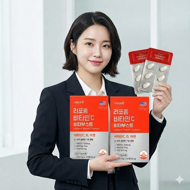 리포좀비타민C 비타부스트 30정 2개 아연 함유 - 상품 이미지