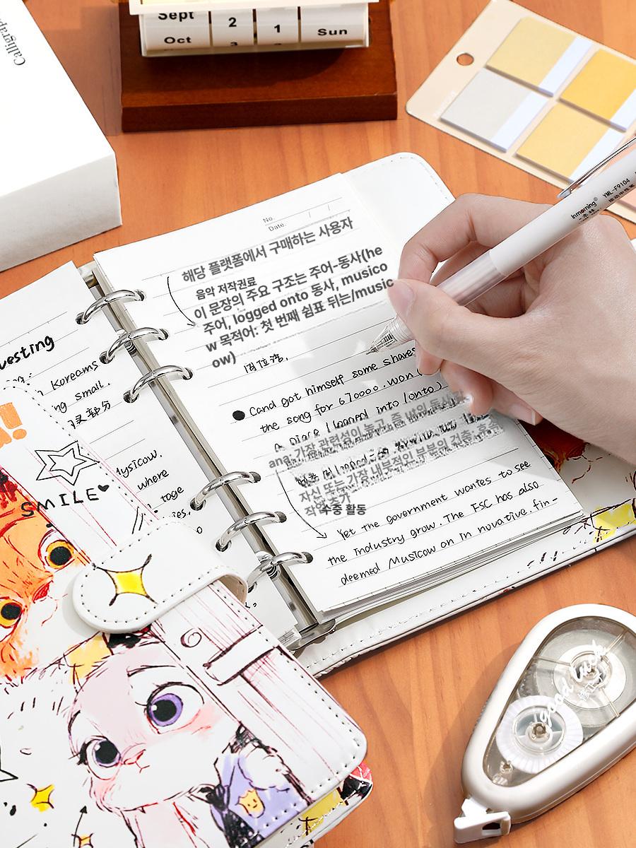 주토피아 게리 링슬리 주디 닉 노트북 학생용 데스크탑 여자용 메모 노트 크레이지 애니멀 시티 180매 - 상세 이미지 3