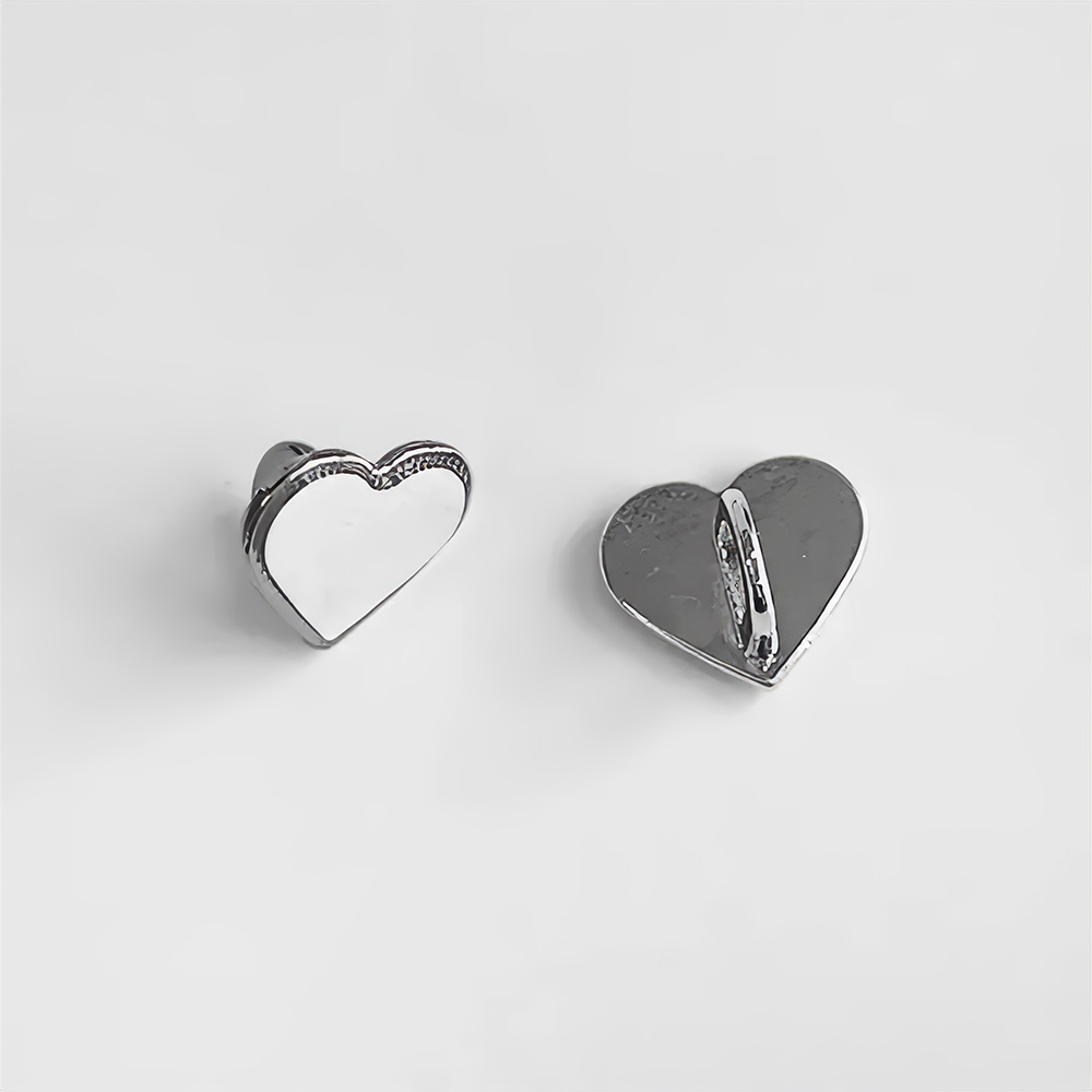 하트 휴대폰 케이스 부착판 부자재 핸드폰 부착 고리 키링 미니 연결 재료 폰꾸미기 DIY - 상품 이미지