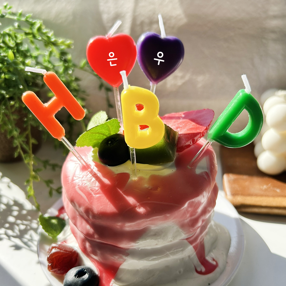 HBD 커스텀 제작 생일초 맞춤 이름초 첫돌 글자초 - 상세 이미지 5