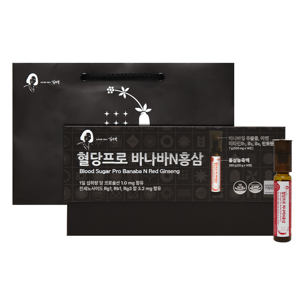 김소형 혈당프로 바나바N홍삼 14병, 2주분 - 상품 이미지