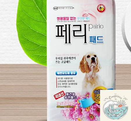밀짚모자상단 페리패드 아로마 50매 소형견 흡수력좋은 배변훈련 냄새잡는