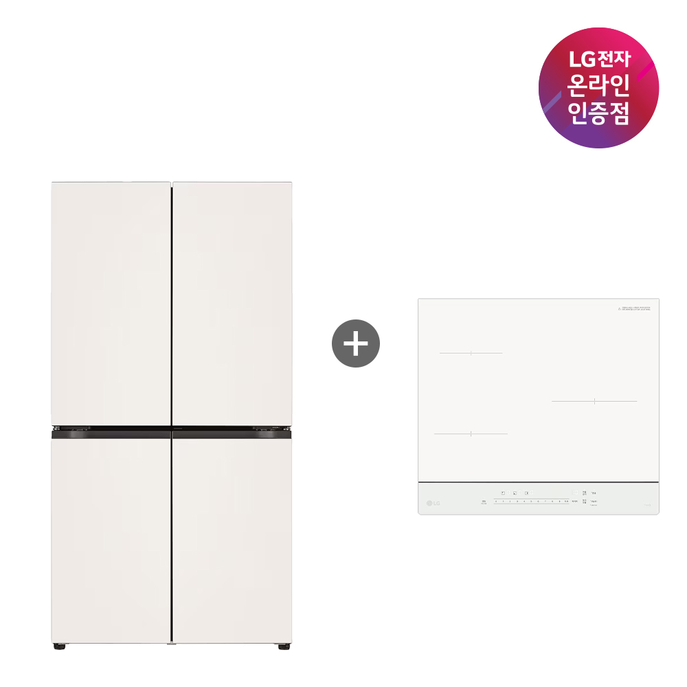 LG 디오스 오브제컬렉션 주방가전 패키지 매직스페이스 냉장고 + 인덕션 동시설치