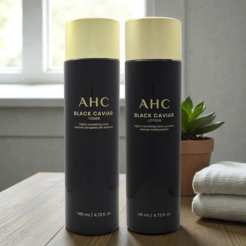 AHC 블랙캐비어로션 토너 기초 2종세트 이미지 6