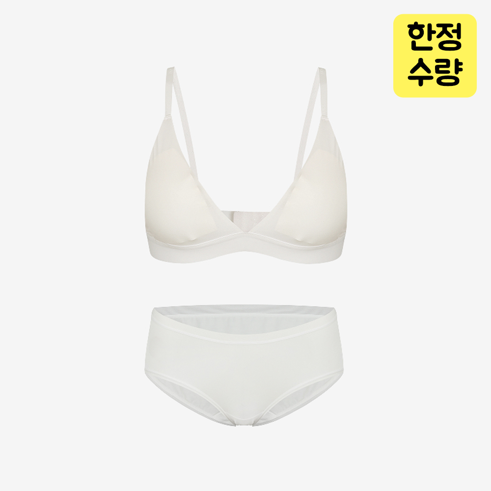 [단독] 여성 시그니처 나무브라 & 나무팬티 삼각 SET - 상품 이미지